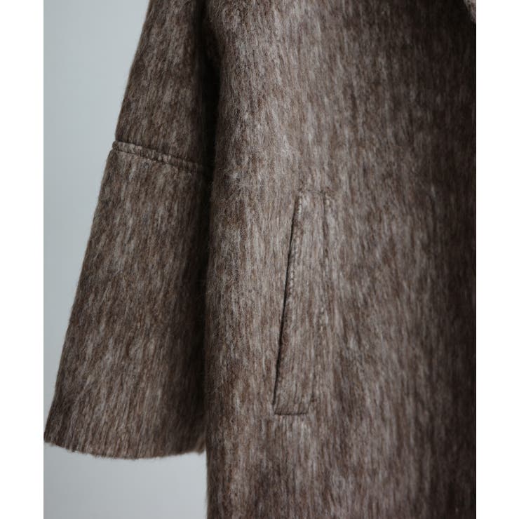 Meiru コクーンスリーブシャギージャケットコート | JUNOAH | 詳細画像18 