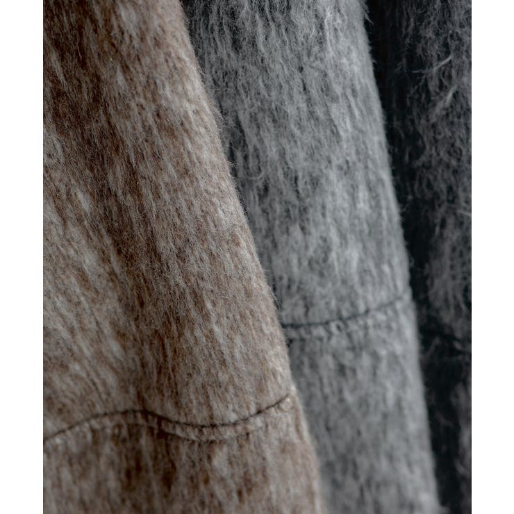 Meiru コクーンスリーブシャギージャケットコート | JUNOAH | 詳細画像19 