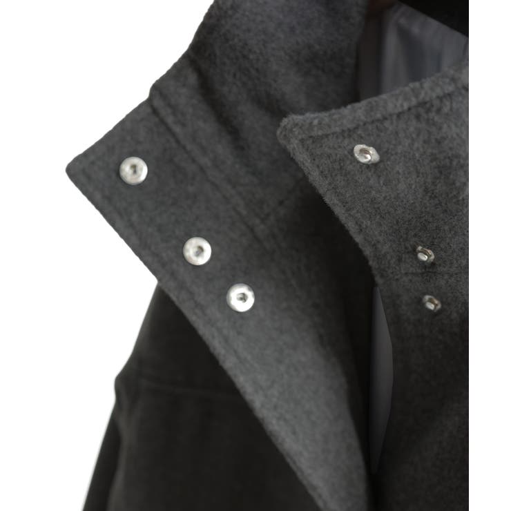 Meiru スタンドカラーロングコート | JUNOAH | 詳細画像12 