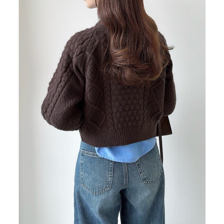 Meiru ポップコーンケーブルニット | JUNOAH | 詳細画像8 