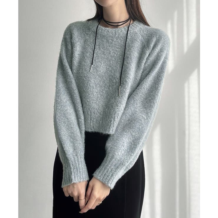 Meiru ふわふわショートニット | JUNOAH | 詳細画像10 