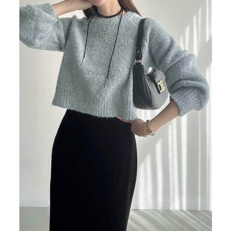 Meiru ふわふわショートニット | JUNOAH | 詳細画像11 