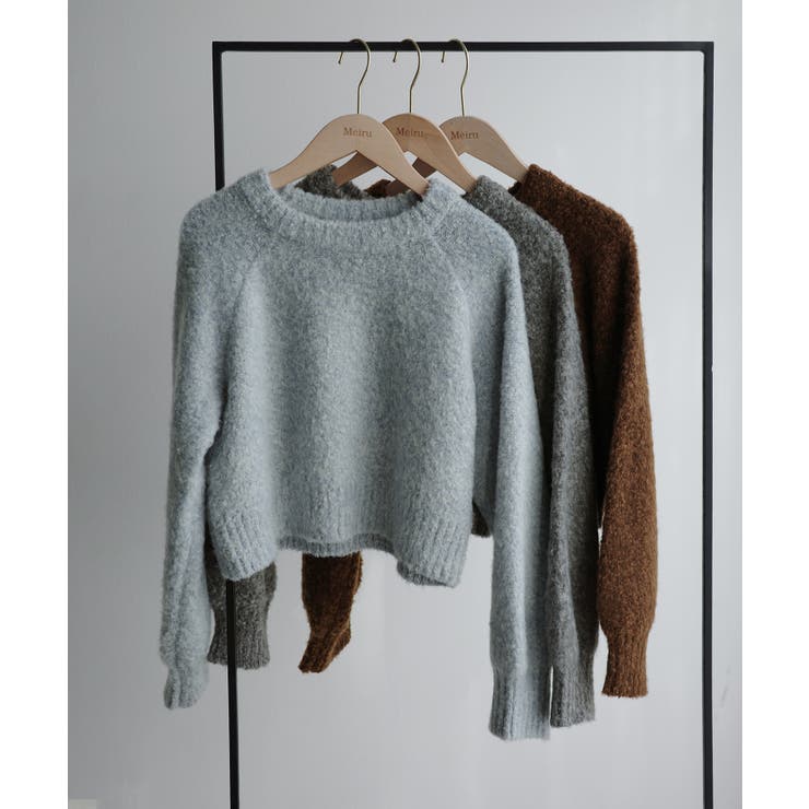 Meiru ふわふわショートニット | JUNOAH | 詳細画像13 