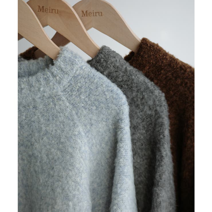 Meiru ふわふわショートニット | JUNOAH | 詳細画像14 