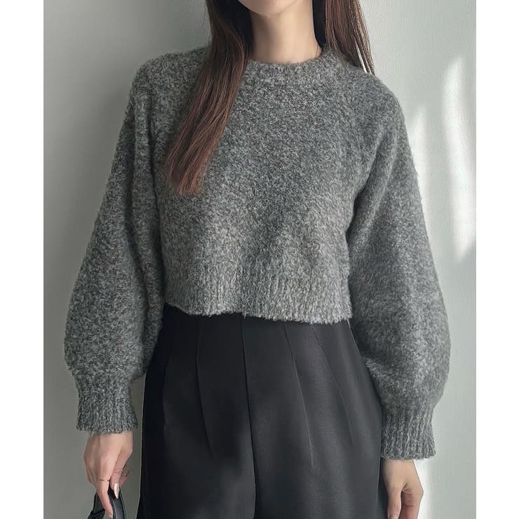 Meiru ふわふわショートニット | JUNOAH | 詳細画像6 