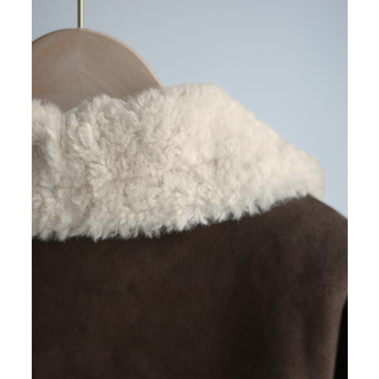 Meiru ショートフェイクムートンボアブルゾン （薄手） | JUNOAH | 詳細画像21 