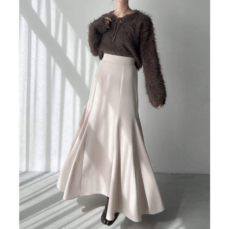 Meiru リボンキーネックフェザーニット | JUNOAH | 詳細画像8 