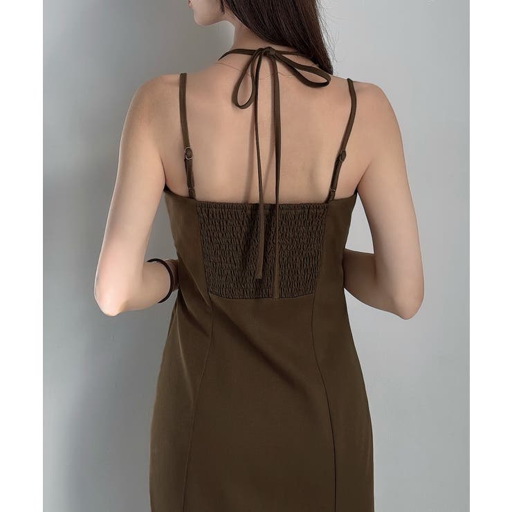 ショートニット＋マーメイドキャミワンピースset(薄手、裏地なし) | JUNOAH | 詳細画像10 