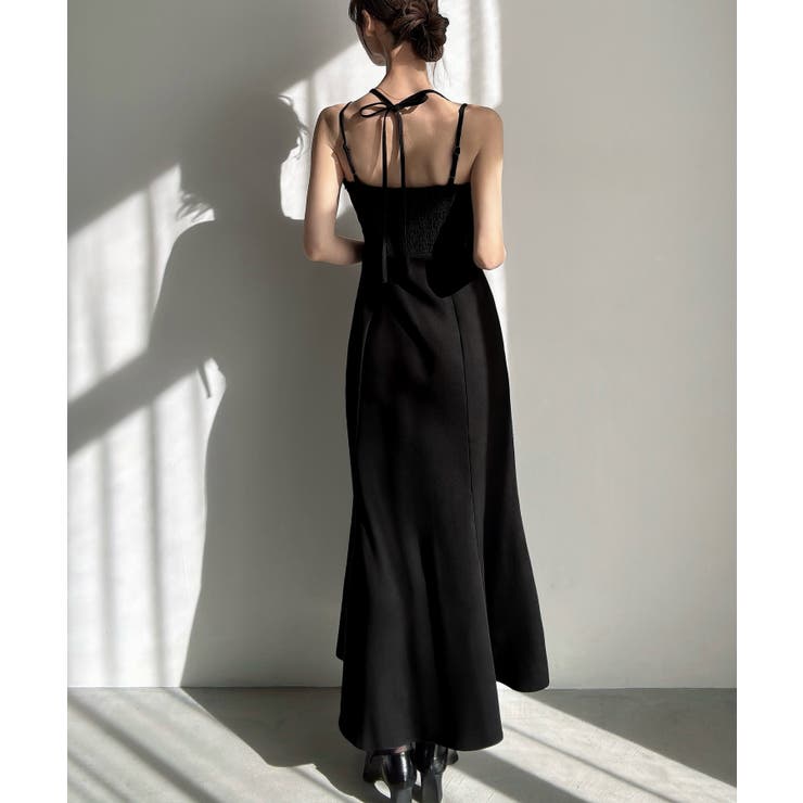 ショートニット＋マーメイドキャミワンピースset(薄手、裏地なし) | JUNOAH | 詳細画像5 