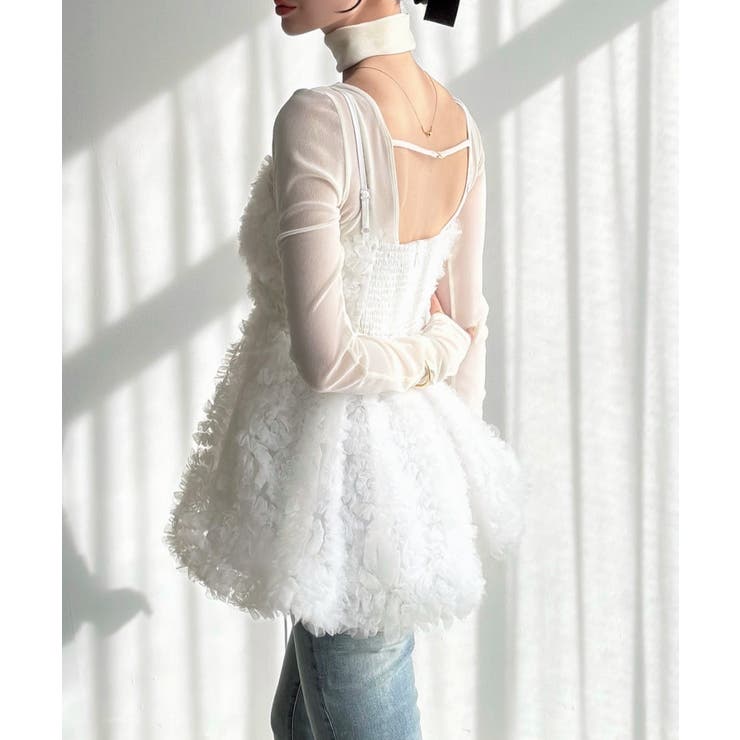 Meiru フラワーチュールキャミビスチェ | JUNOAH | 詳細画像8 