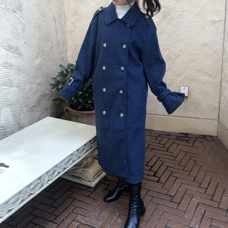 ボリュームスリーブロングコート | JUNOAH | 詳細画像7 