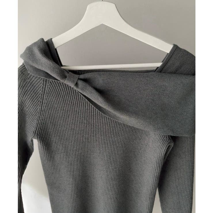 リボンデザインニットトップス | JUNOAH | 詳細画像14 