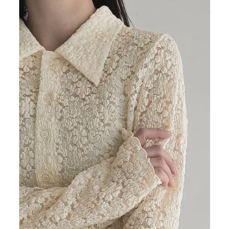 襟付きレースボレロ | JUNOAH | 詳細画像12 
