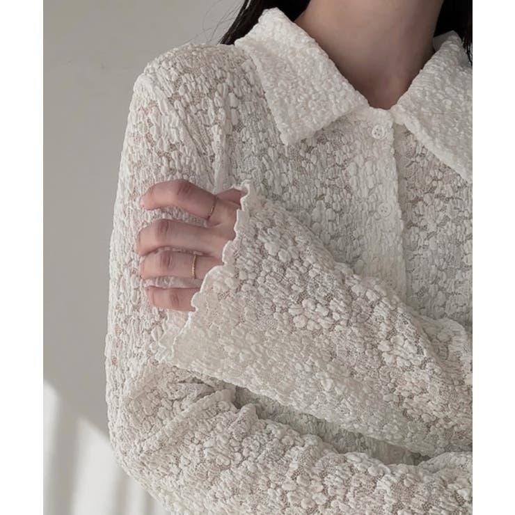 襟付きレースボレロ | JUNOAH | 詳細画像2 