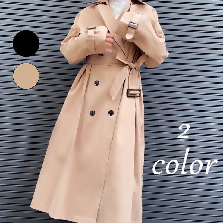 ロングトレンチコート[品番：AMTW0002492]｜JUNOAH（ジュノア ）の