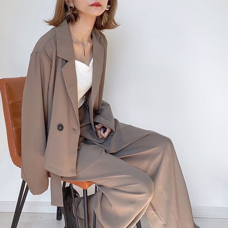 ショート丈ジャケットラップパンツセットアップ[品番:AMTW0002509 ショート丈ジャケットラップパンツセットアップ[品番:AMTW0002509