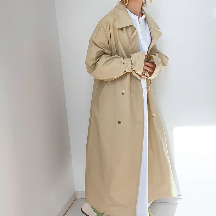 ボリュームスリーブトレンチコート[品番：AMTW0003143]｜JUNOAH