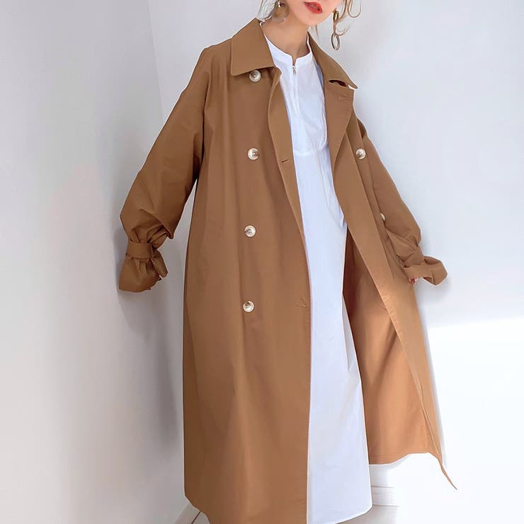 ボリュームスリーブトレンチコート[品番：AMTW0003143]｜JUNOAH