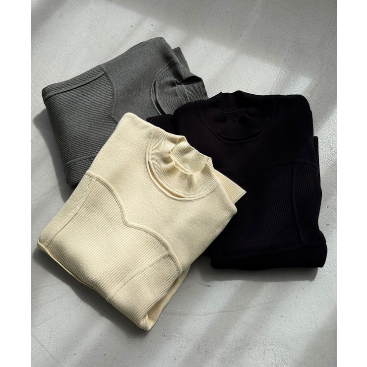 ベルスリーブビスチェ風ニット | JUNOAH | 詳細画像15 