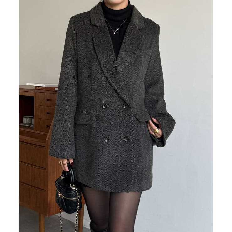 ジャケット+スリットミニスカートset | JUNOAH | 詳細画像13 