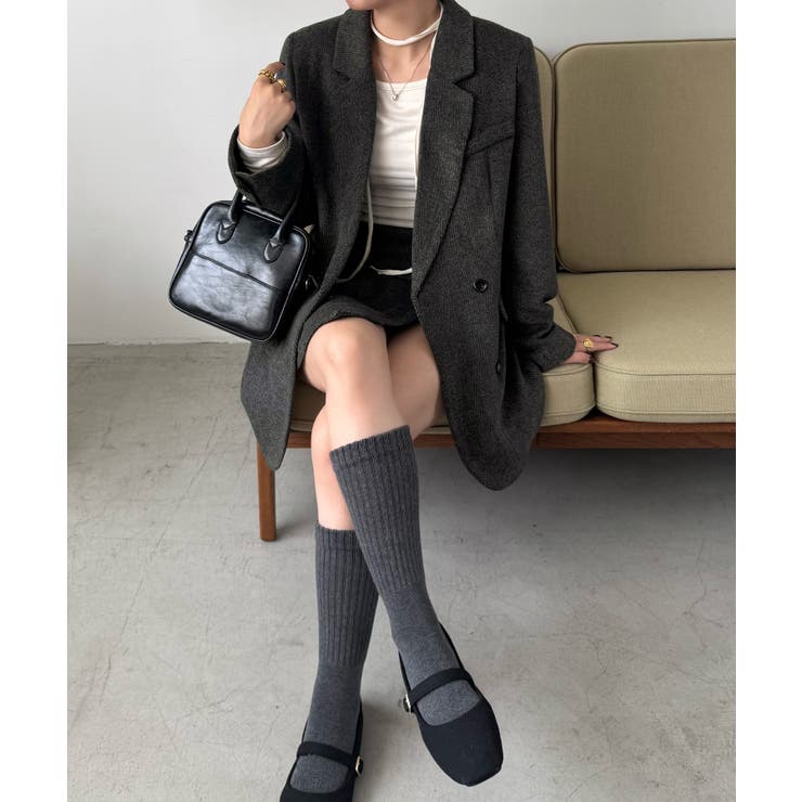 ジャケット+スリットミニスカートset | JUNOAH | 詳細画像16 