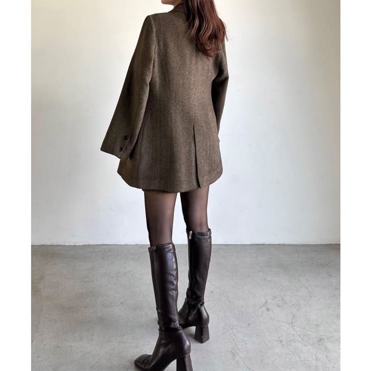 ジャケット+スリットミニスカートset | JUNOAH | 詳細画像4 