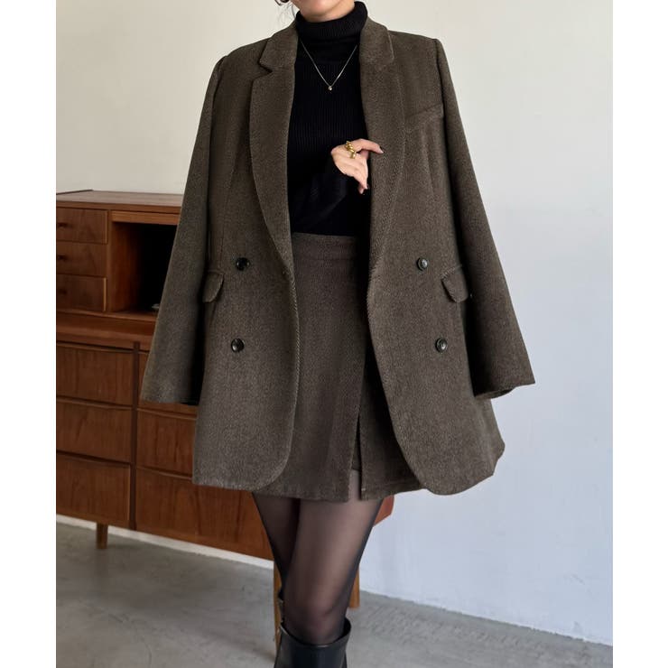 ジャケット+スリットミニスカートset | JUNOAH | 詳細画像6 