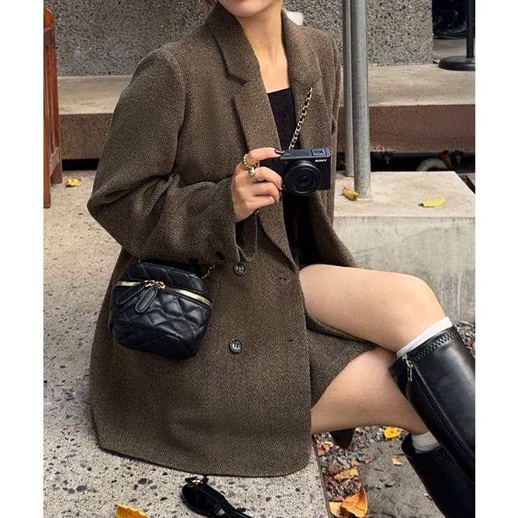 ジャケット+スリットミニスカートset | JUNOAH | 詳細画像9 