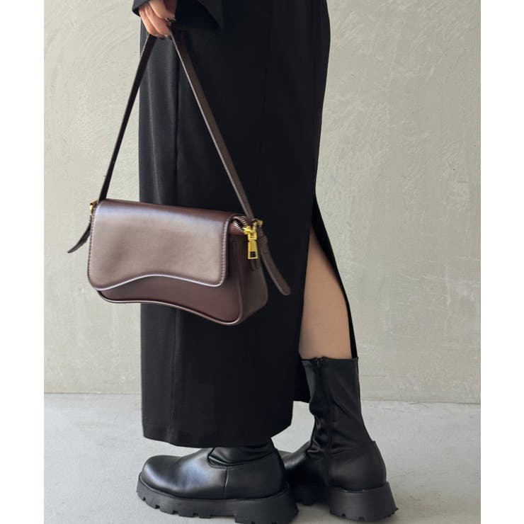 フレアスリーブIラインリブワンピース | JUNOAH | 詳細画像9 