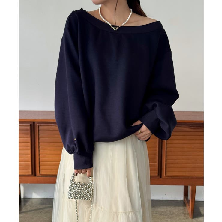 ワンショルスリットスウェット | JUNOAH | 詳細画像12 