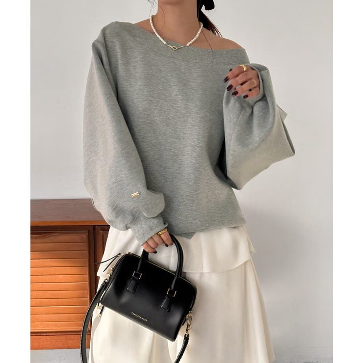 ワンショルスリットスウェット | JUNOAH | 詳細画像7 