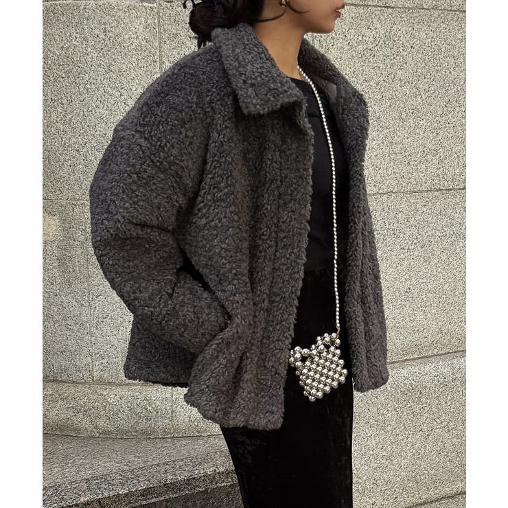 2wayカラープードルファーコート | JUNOAH | 詳細画像10 