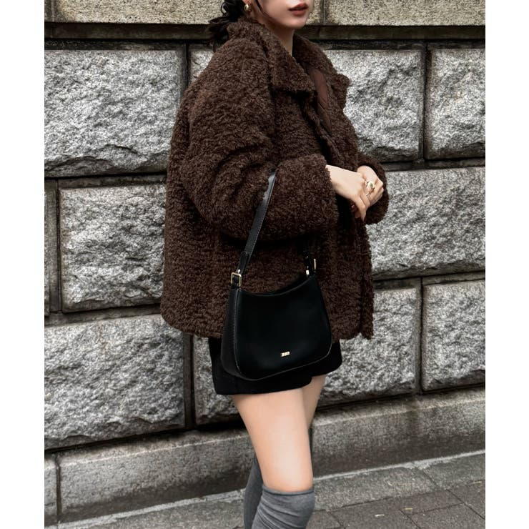 2wayカラープードルファーコート | JUNOAH | 詳細画像3 