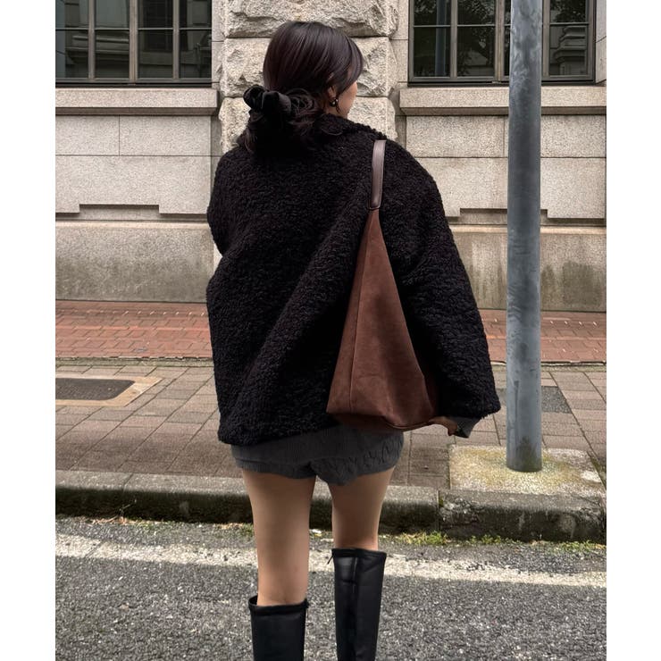 2wayカラープードルファーコート | JUNOAH | 詳細画像8 