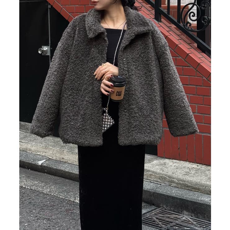 2wayカラープードルファーコート | JUNOAH | 詳細画像9 