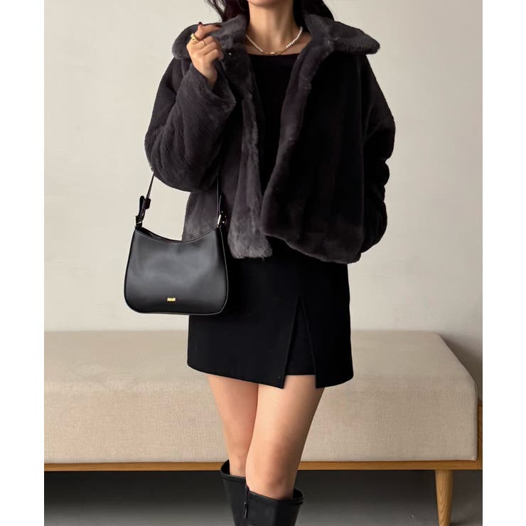 2wayフェイクファーコート | JUNOAH | 詳細画像10 