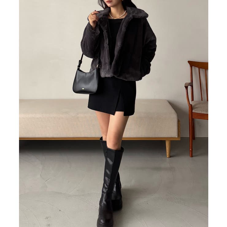 2wayフェイクファーコート | JUNOAH | 詳細画像11 