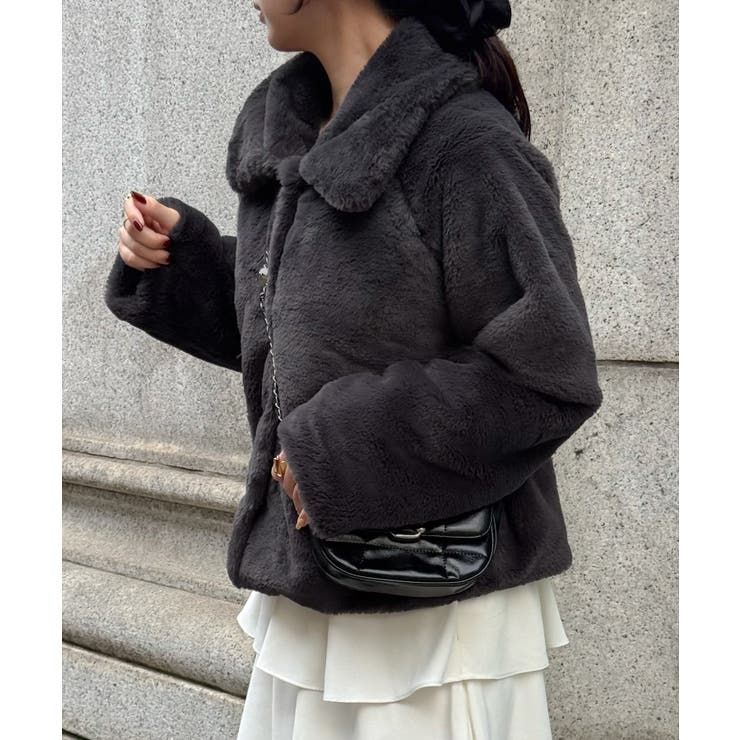 2wayフェイクファーコート | JUNOAH | 詳細画像15 