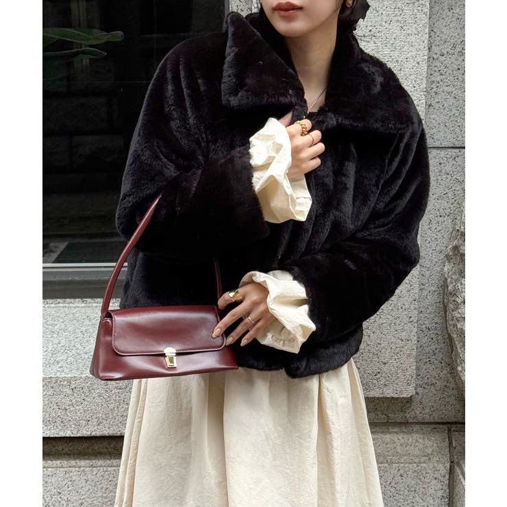 2wayフェイクファーコート | JUNOAH | 詳細画像16 