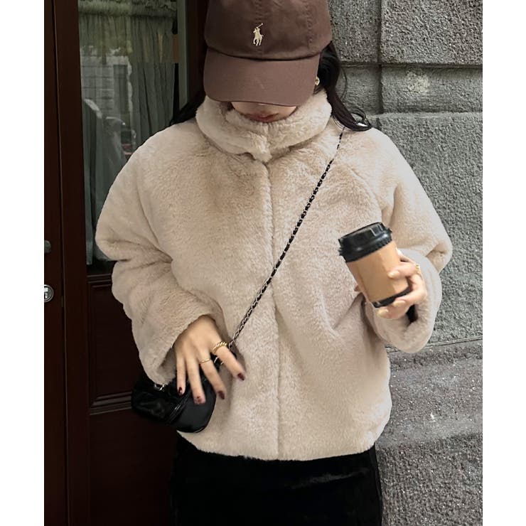 2wayフェイクファーコート | JUNOAH | 詳細画像2 