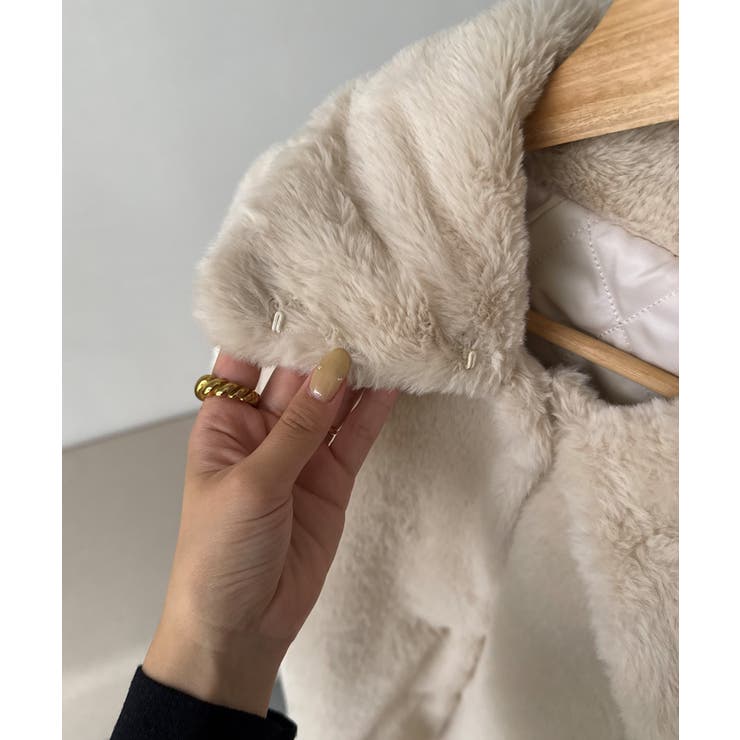 2wayフェイクファーコート | JUNOAH | 詳細画像20 