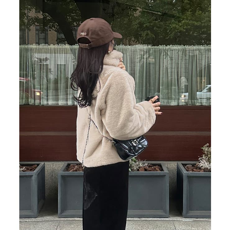 2wayフェイクファーコート | JUNOAH | 詳細画像4 