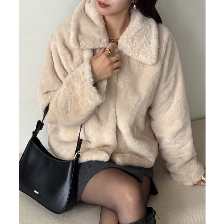 2wayフェイクファーコート | JUNOAH | 詳細画像6 