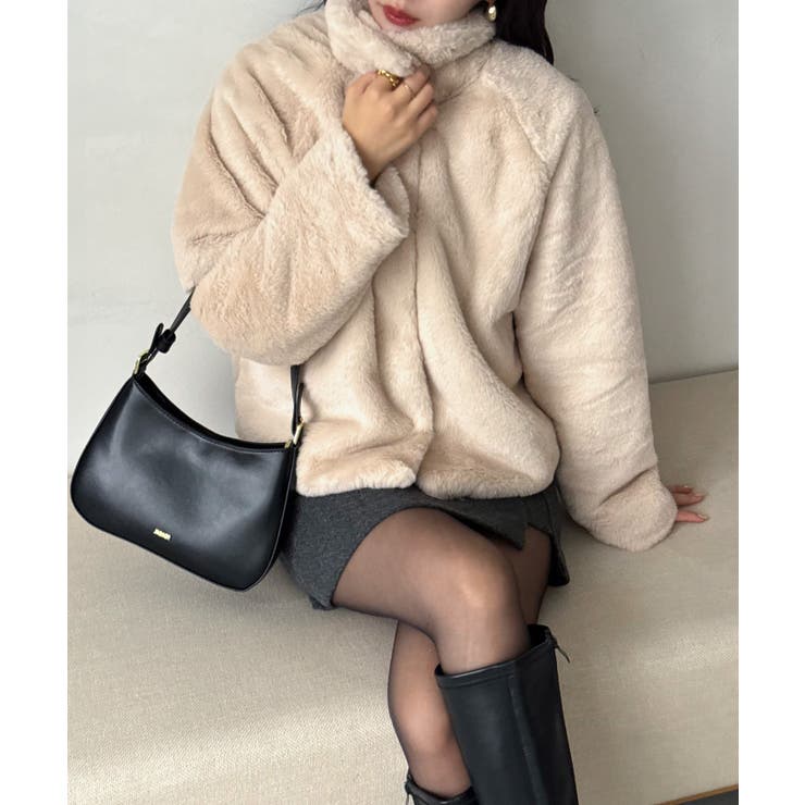 2wayフェイクファーコート | JUNOAH | 詳細画像8 