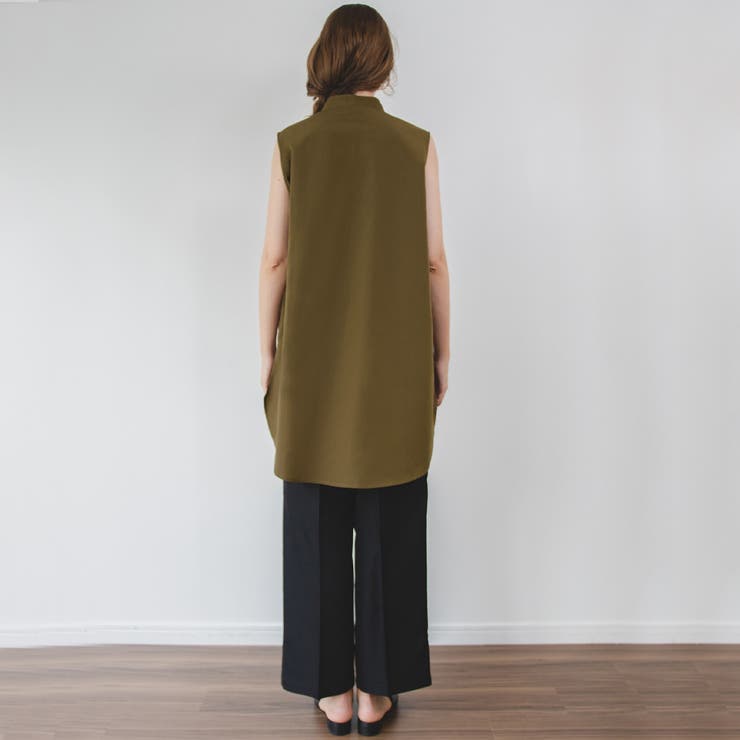 美品　完売品　TMG スタンドカラー ノースリーブ トップスA ホワイト JILL STUART（ジルスチュアート） ニット セーター ガーター編