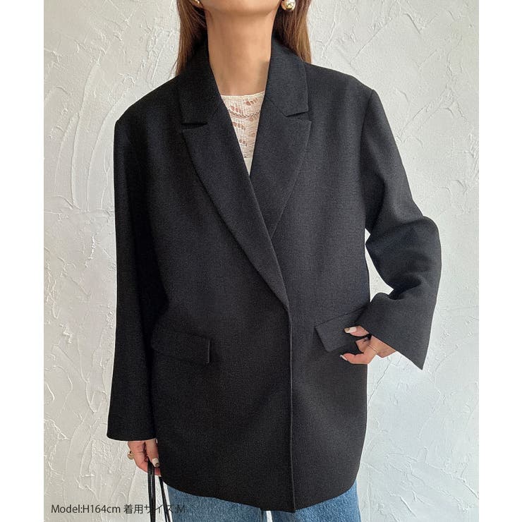 オーバーサイズツイードテーラードジャケット | JUNOAH | 詳細画像2 