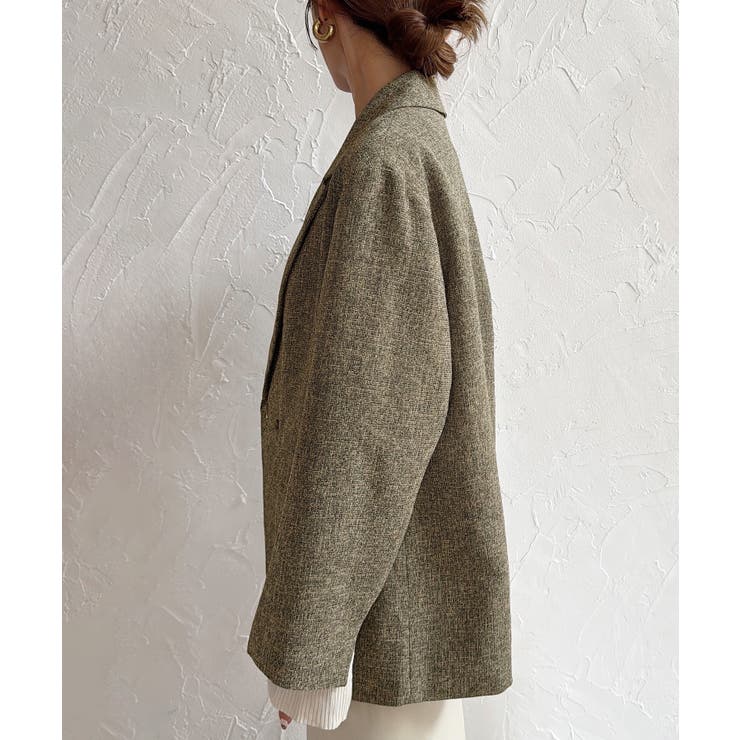 オーバーサイズツイードテーラードジャケット | JUNOAH | 詳細画像6 