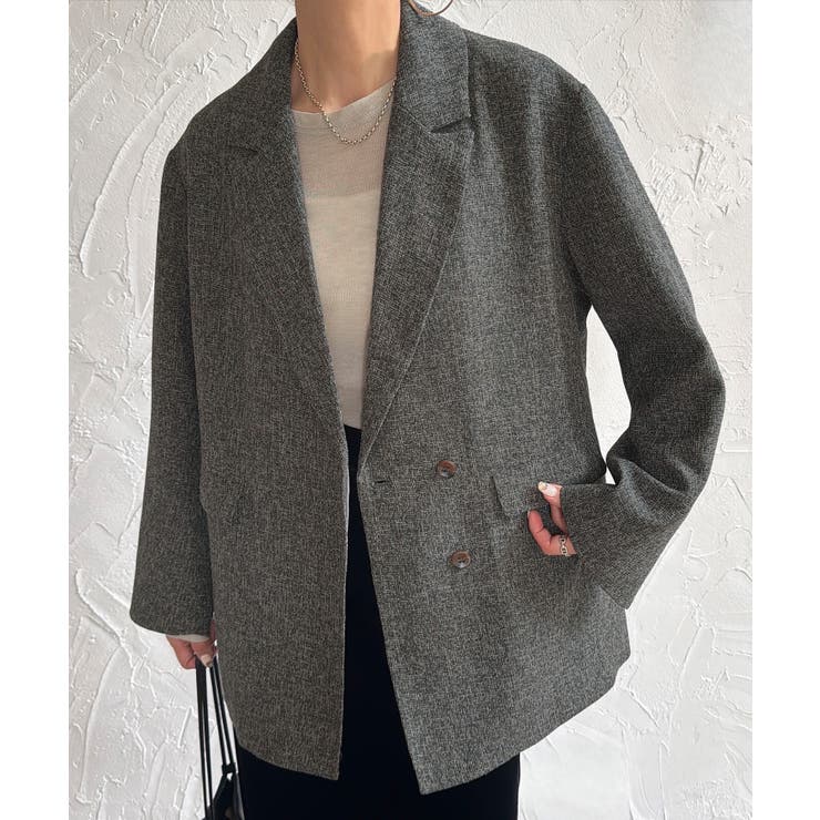 オーバーサイズツイードテーラードジャケット | JUNOAH | 詳細画像8 