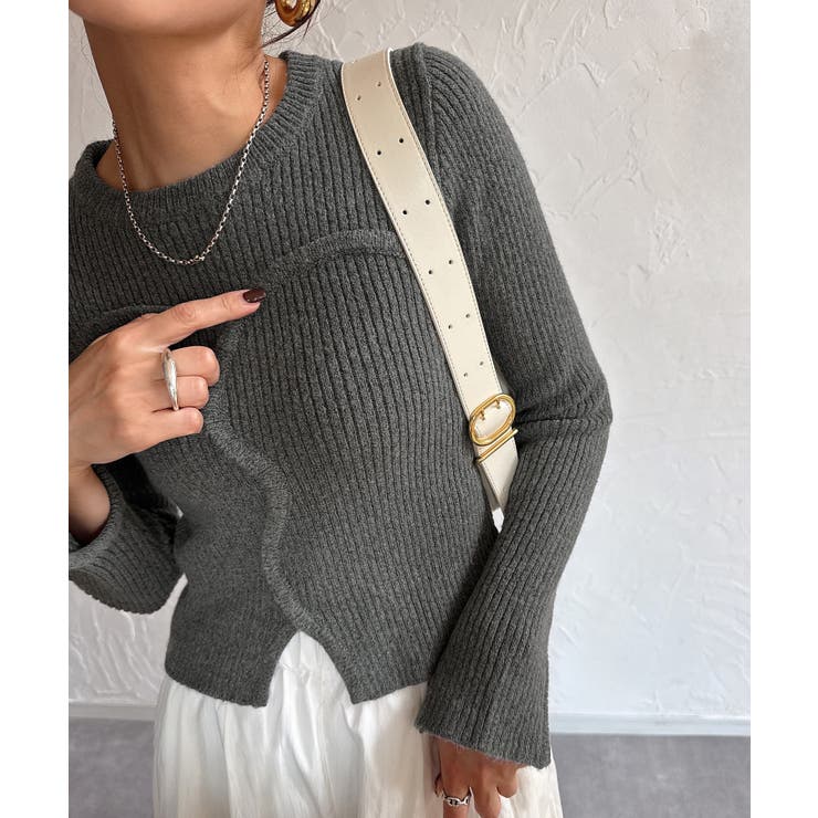 ビスチェドッキングリブニット | JUNOAH | 詳細画像11 