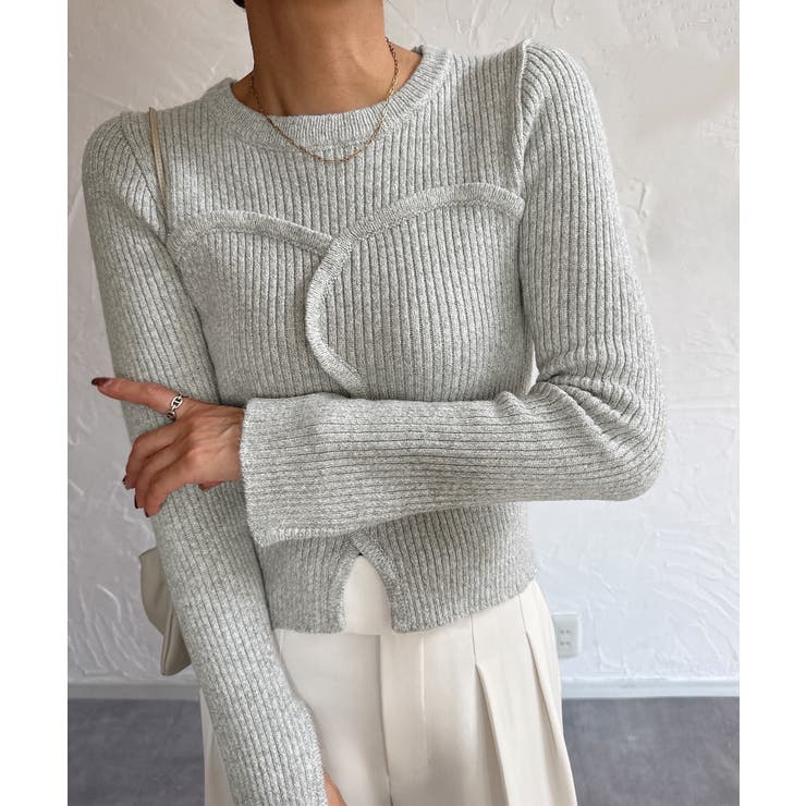 ビスチェドッキングリブニット | JUNOAH | 詳細画像7 